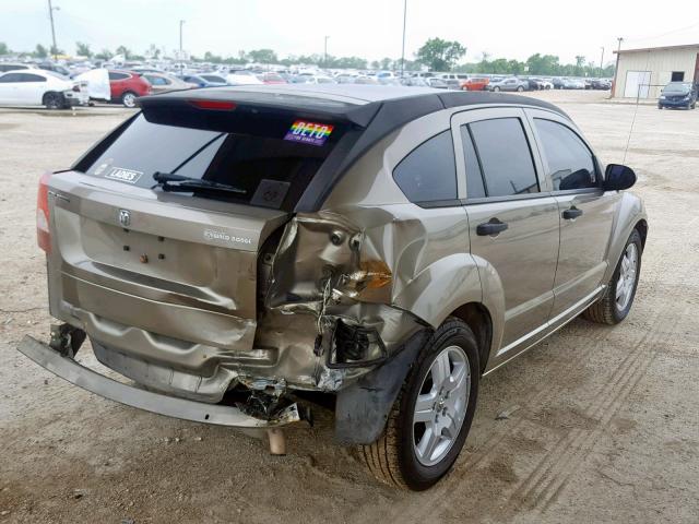 1B3HB28B08D681216 - 2008 DODGE CALIBER GOLD photo 4