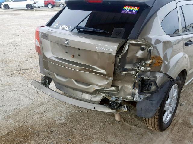 1B3HB28B08D681216 - 2008 DODGE CALIBER GOLD photo 9