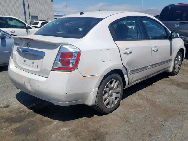 3N1AB6AP7BL728324 - 2011 NISSAN SENTRA 2.0 WHITE photo 4