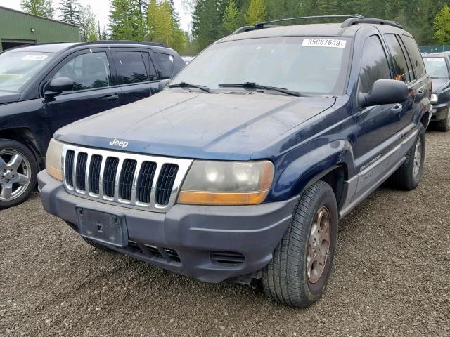 1J4GW58S2XC699411 - 1999 JEEP GRAND CHER BLUE photo 2