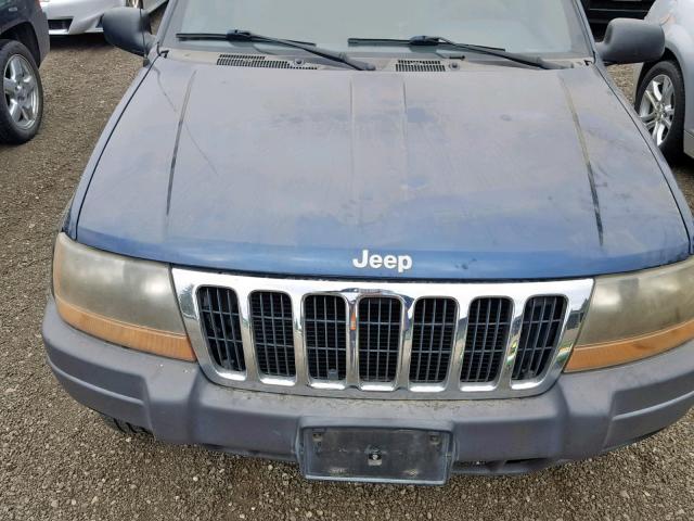 1J4GW58S2XC699411 - 1999 JEEP GRAND CHER BLUE photo 7