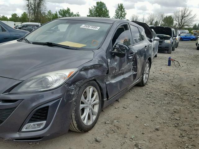 JM1BL1H62A1136575 - 2010 MAZDA 3 S GRAY photo 9