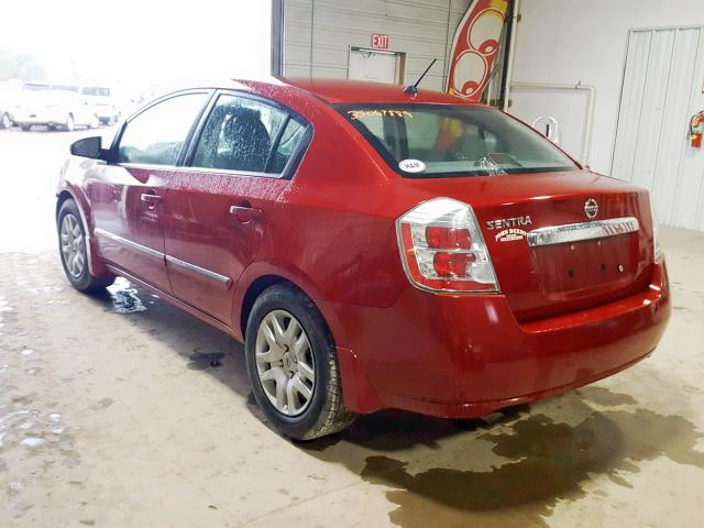 3N1AB6AP9AL637876 - 2010 NISSAN SENTRA 2.0 RED photo 3