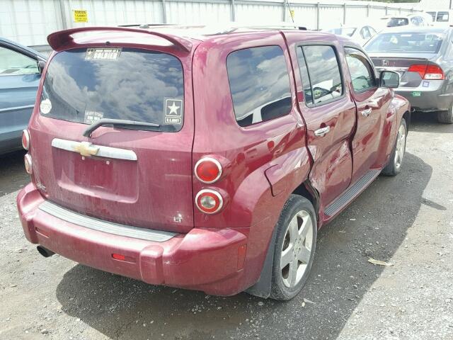 3GNDA33P27S565921 - 2007 CHEVROLET HHR LT RED photo 4