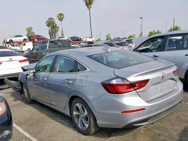 19XZE4F19KE009855 - 2019 HONDA INSIGHT LX GRAY photo 3