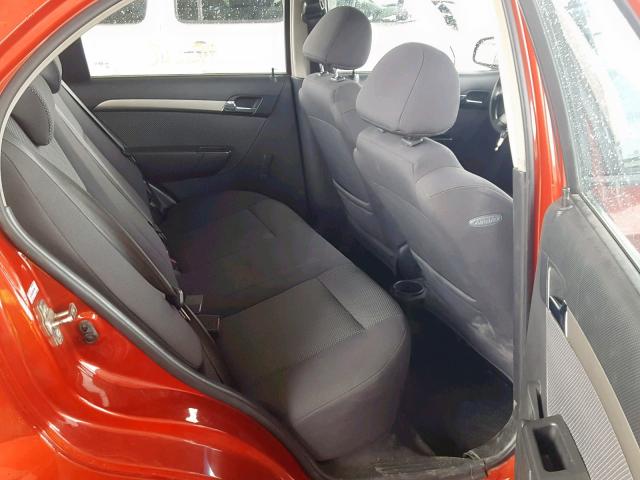 KL1TD56618B071869 - 2008 CHEVROLET AVEO BASE Qırmızı foto 6