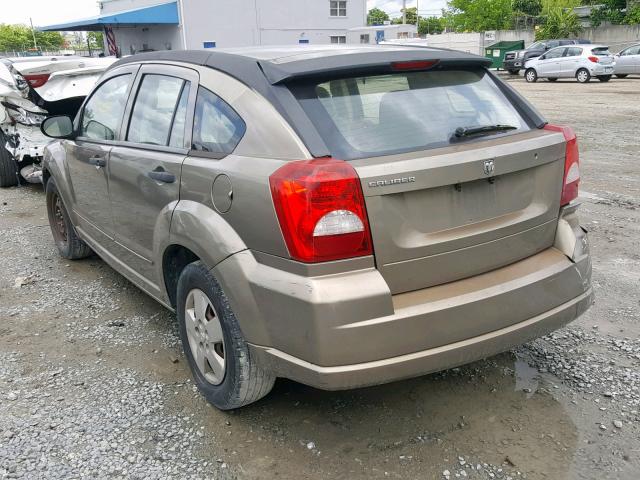 1B3HB28B18D582730 - 2008 DODGE CALIBER TAN photo 3