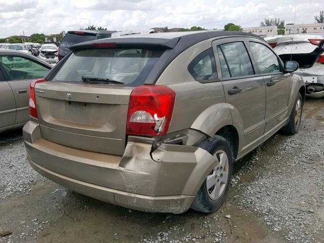 1B3HB28B18D582730 - 2008 DODGE CALIBER TAN photo 4