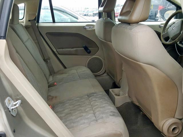 1B3HB28B18D582730 - 2008 DODGE CALIBER TAN photo 6