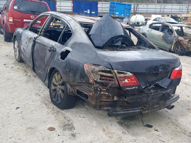 1HGCR2F8XDA074782 - 2013 HONDA ACCORD EXL BURN photo 3