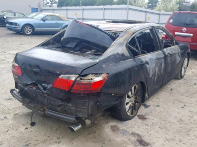 1HGCR2F8XDA074782 - 2013 HONDA ACCORD EXL BURN photo 4