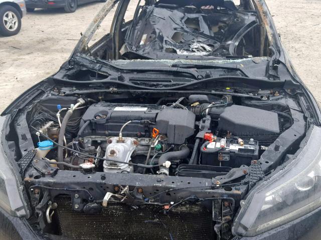 1HGCR2F8XDA074782 - 2013 HONDA ACCORD EXL BURN photo 7