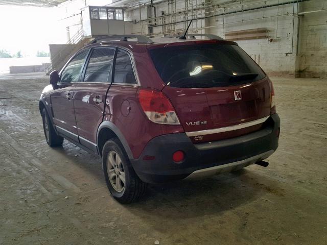 3GSCL33P38S633924 - 2008 SATURN VUE XE MAROON photo 3