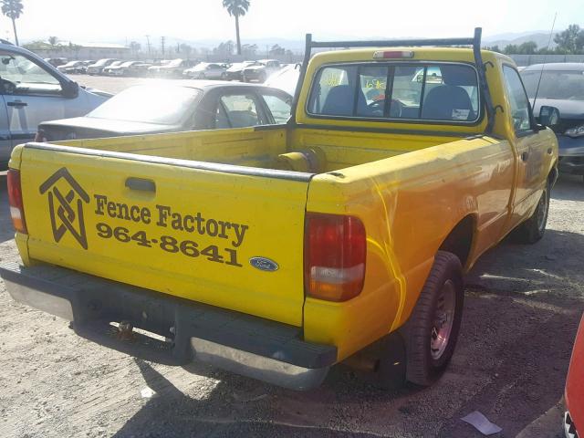 1FTCR10A4RPB71565 - 1994 FORD RANGER YELLOW photo 4