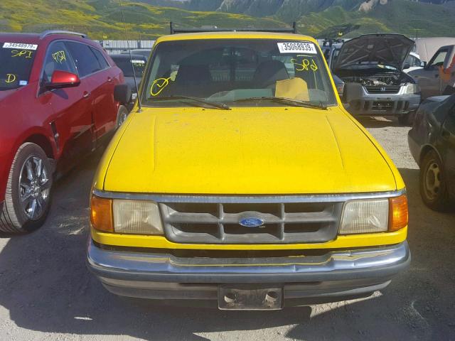 1FTCR10A4RPB71565 - 1994 FORD RANGER YELLOW photo 9