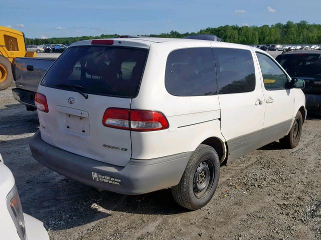 4T3ZF19C01U347060 - 2001 TOYOTA SIENNA CE WHITE photo 4