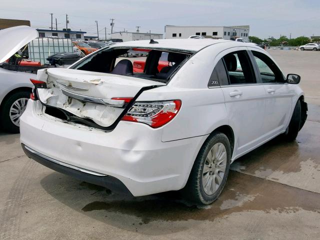 1C3CCBAB5CN223176 - 2012 CHRYSLER 200 LX WHITE photo 4