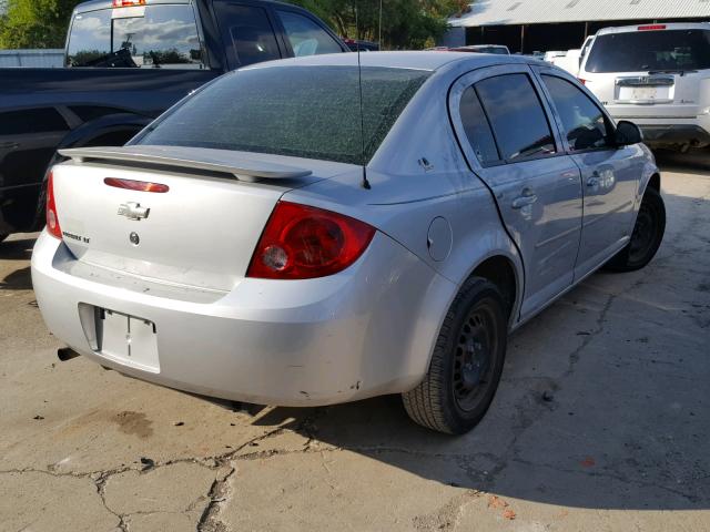 1G1AL55F077411432 - 2007 CHEVROLET COBALT LT SILVER photo 4