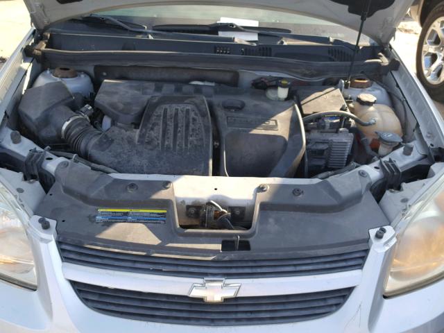 1G1AL55F077411432 - 2007 CHEVROLET COBALT LT SILVER photo 7