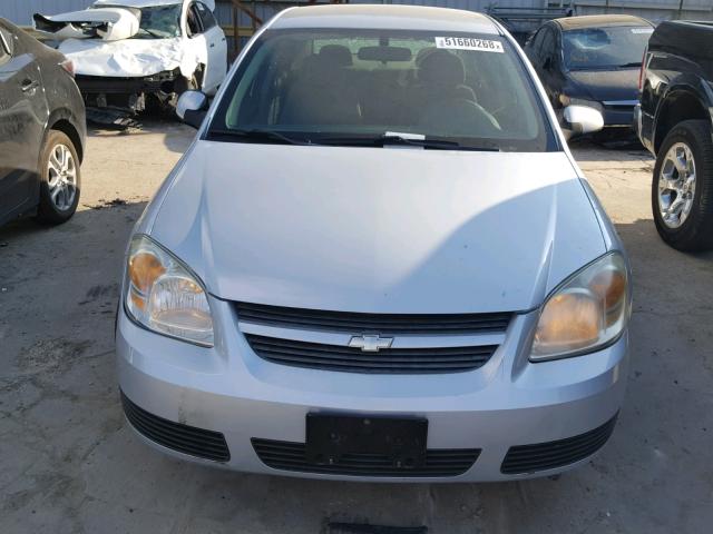 1G1AL55F077411432 - 2007 CHEVROLET COBALT LT SILVER photo 9