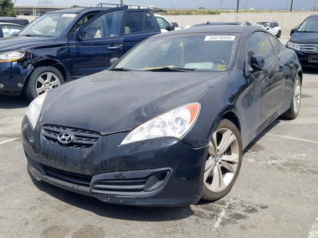 KMHHT6KD9BU056698 - 2011 HYUNDAI GENESIS CO BLACK photo 2