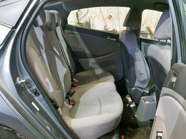 KMHCT4AE8HU358839 - 2017 HYUNDAI ACCENT SE GRAY photo 6