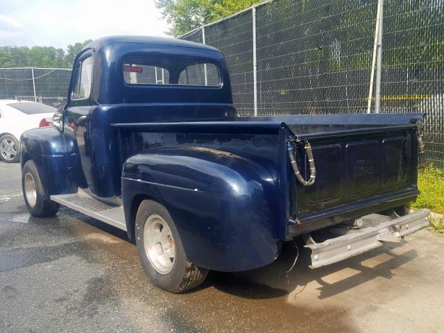 F1D2CS19779 - 1953 FORD F-1 BLUE photo 3