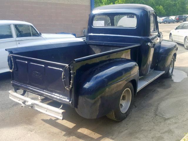 F1D2CS19779 - 1953 FORD F-1 BLUE photo 4