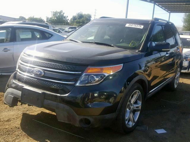 1FM5K7F82DGA55175 - 2013 FORD EXPLORER L BLACK photo 2