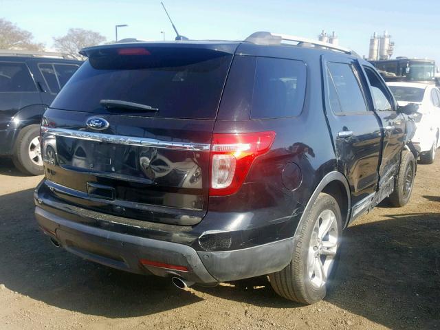 1FM5K7F82DGA55175 - 2013 FORD EXPLORER L BLACK photo 4