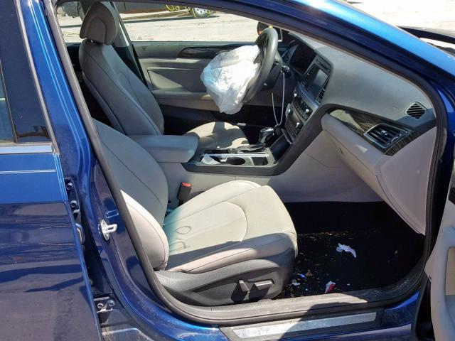 5NPE34AF3GH290237 - 2016 HYUNDAI SONATA SPO BLUE photo 5