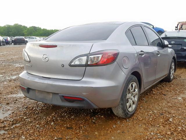 JM1BL1UF3B1417405 - 2011 MAZDA 3 I GRAY photo 4