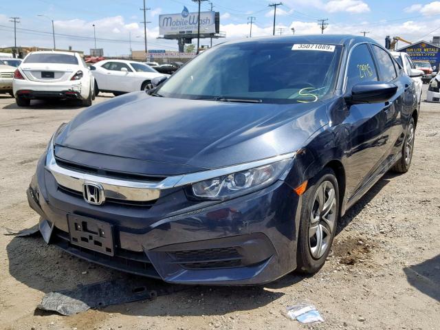 2HGFC2F55HH556829 - 2017 HONDA CIVIC LX BLUE photo 2