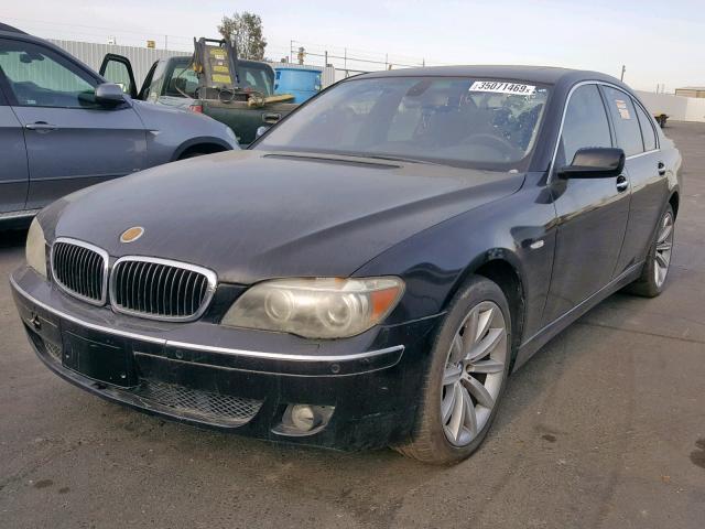 WBAHL83507DT10956 - 2007 BMW 750 I BLACK photo 2