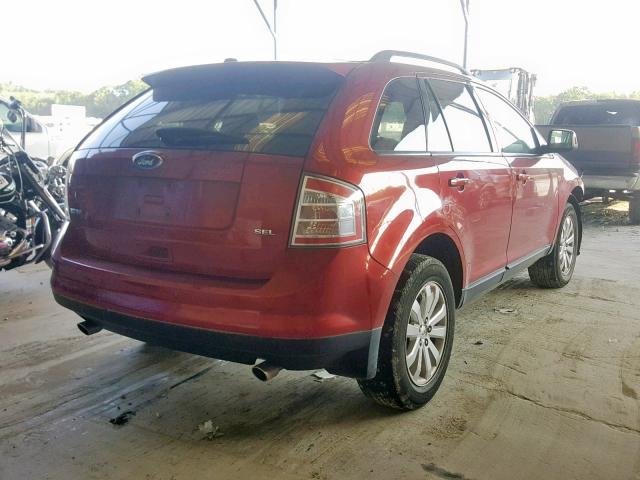 2FMDK38C89BA85589 - 2009 FORD EDGE SEL BURGUNDY photo 4