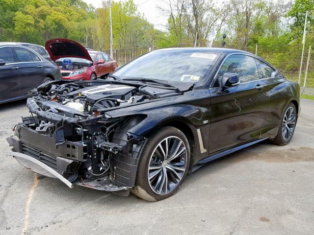 JN1EV7EL5JM392151 - 2018 INFINITI Q60 LUXE 3 BLACK photo 2