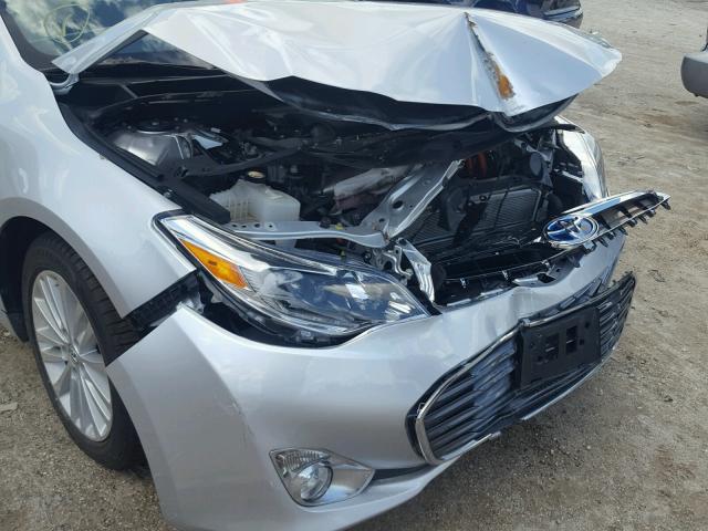 4T1BD1EBXDU015211 - 2013 TOYOTA AVALON HYB SILVER photo 9