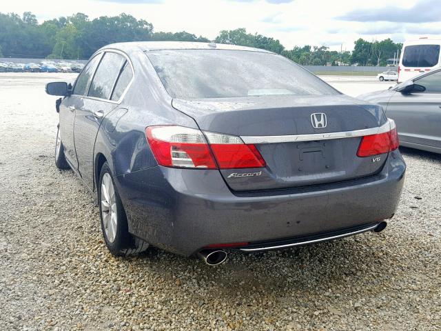 1HGCR3F87DA014769 - 2013 HONDA ACCORD EXL GRAY photo 3