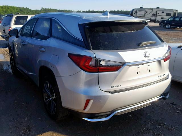 JTJGZKCA0J2000572 - 2018 LEXUS RX 350 L SILVER photo 3