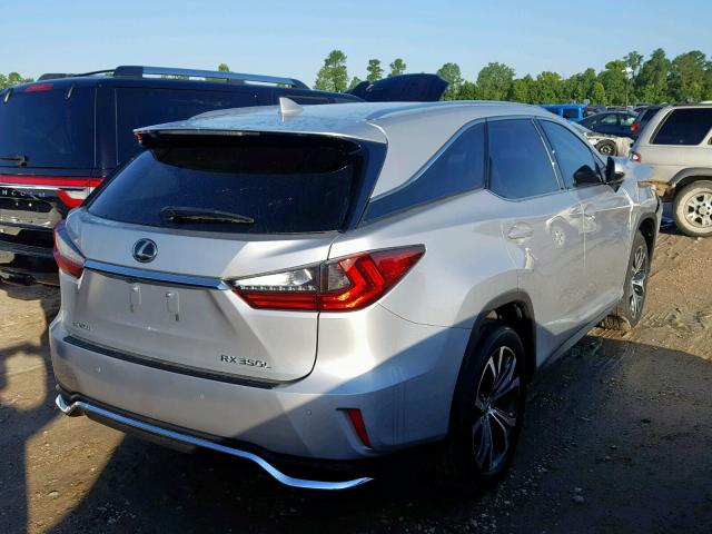 JTJGZKCA0J2000572 - 2018 LEXUS RX 350 L SILVER photo 4