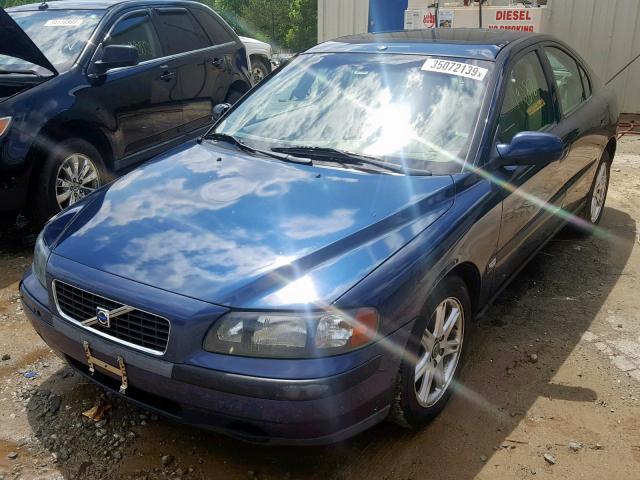 YV1RS58D322167850 - 2002 VOLVO S60 2.4T BLUE photo 2