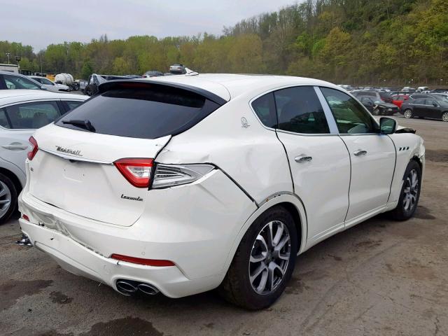 ZN661XUA2KX325437 - 2019 MASERATI LEVANTE WHITE photo 4