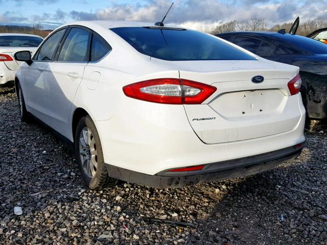 3FA6P0G7XGR102480 - 2016 FORD FUSION S WHITE photo 3