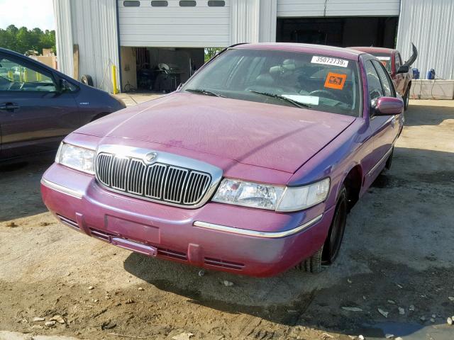 2MEFM74W72X660626 - 2002 MERCURY GRAND MARQ PURPLE photo 2