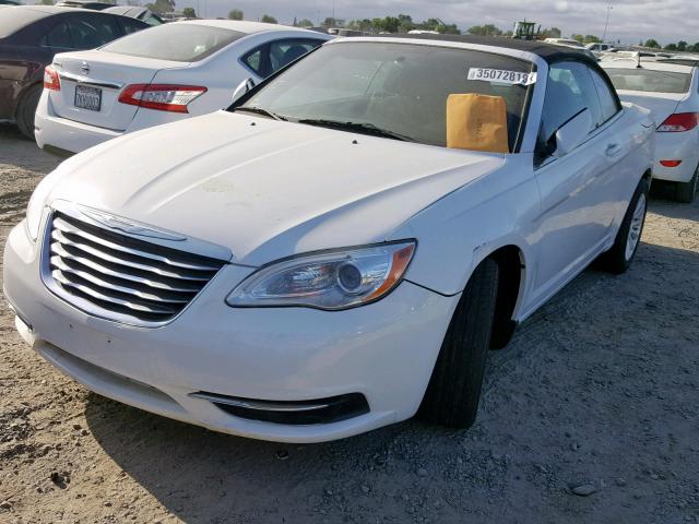 1C3BCBEB1CN218417 - 2012 CHRYSLER 200 TOURIN WHITE photo 2