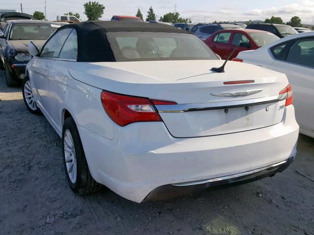 1C3BCBEB1CN218417 - 2012 CHRYSLER 200 TOURIN WHITE photo 3