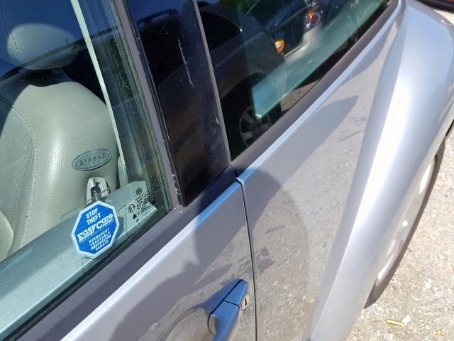 3VWDD21C02M451503 - 2002 VOLKSWAGEN NEW BEETLE ვერცხლისფერი ფოტო 9