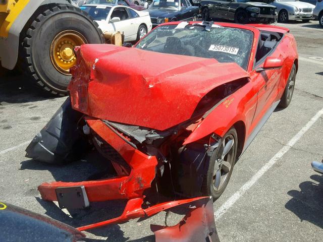 1FATP8EM4G5291172 - 2016 FORD MUSTANG RED photo 2