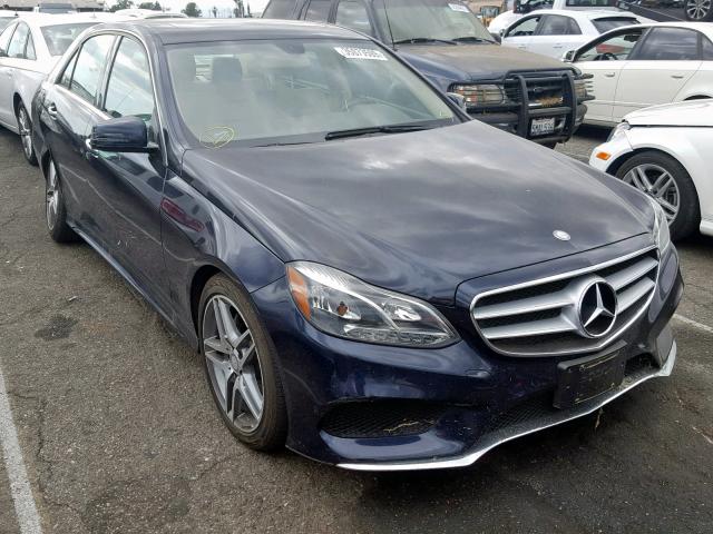 WDDHF5KB1EA970489 - 2014 MERCEDES-BENZ E 350 BLUE photo 1