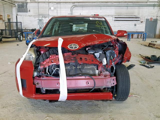 JTKKU4B40C1025332 - 2012 TOYOTA SCION XD RED photo 9